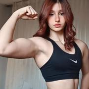 Teen muscle girl Fitness girl Sahra